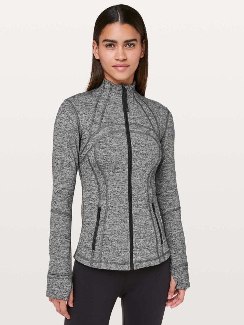 Lululemon Define Jacket Heathered Black size 8
